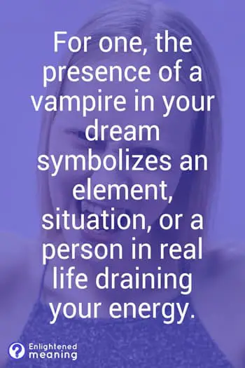 Vampire dream meaning and significance