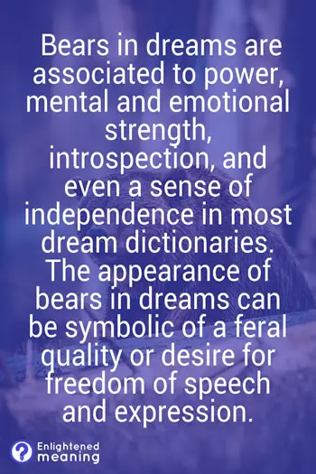Bear dream meaning