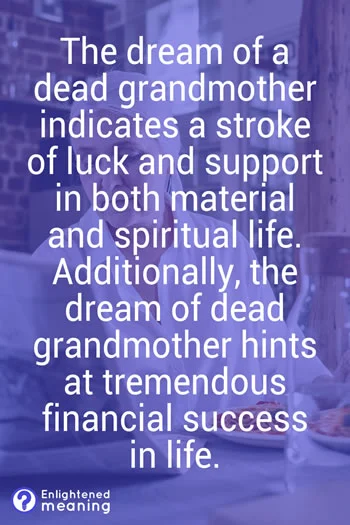 Dream of Dead Grandmother meaning