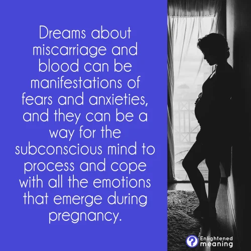 dream of miscarriage and blood while pregnant meaning