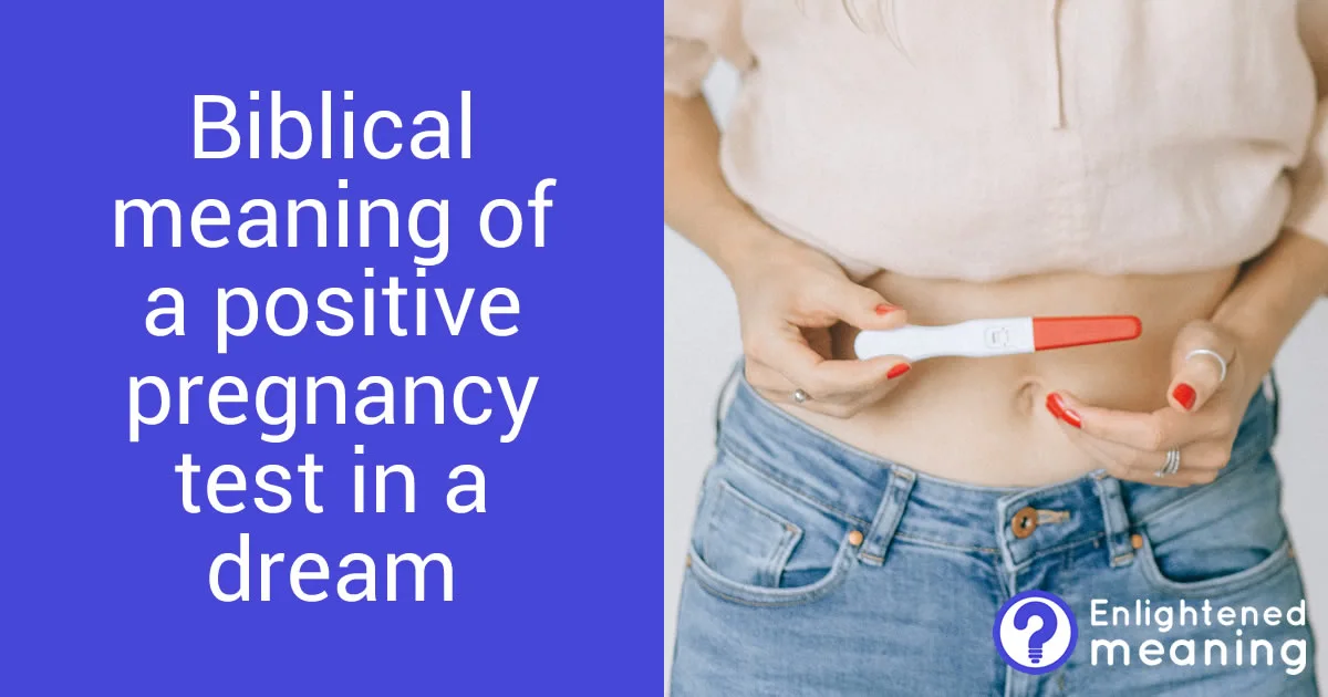 Biblical Meaning of Positive Pregnancy Test in Dream