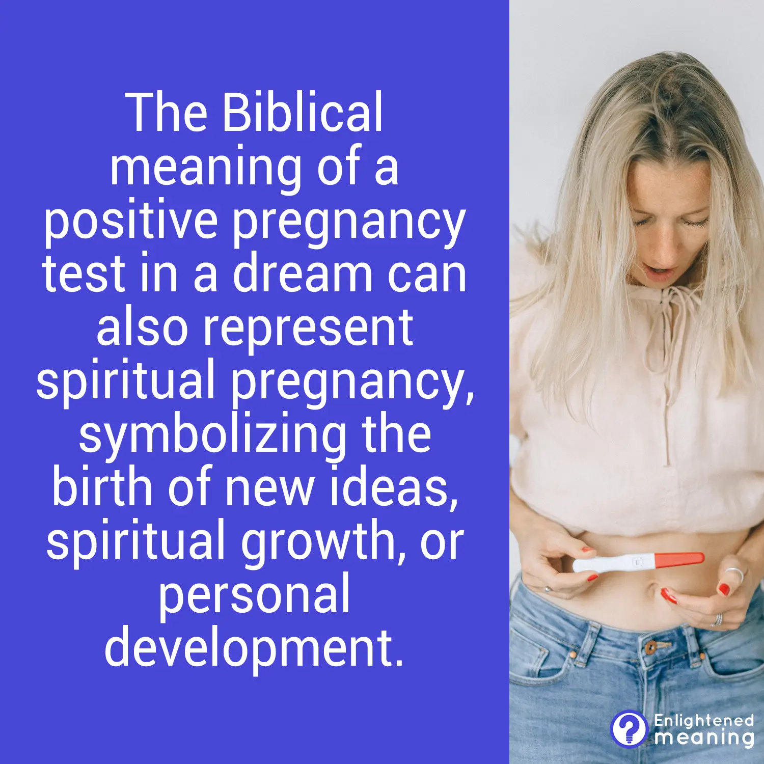 Biblical Meaning of a Positive Pregnancy Test in a Dream