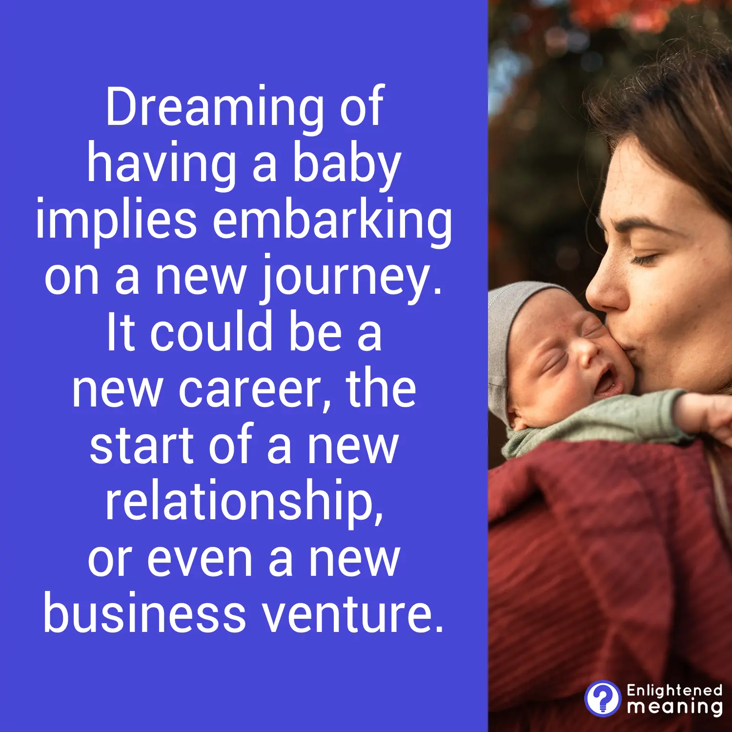 What does it mean to dream about having a baby