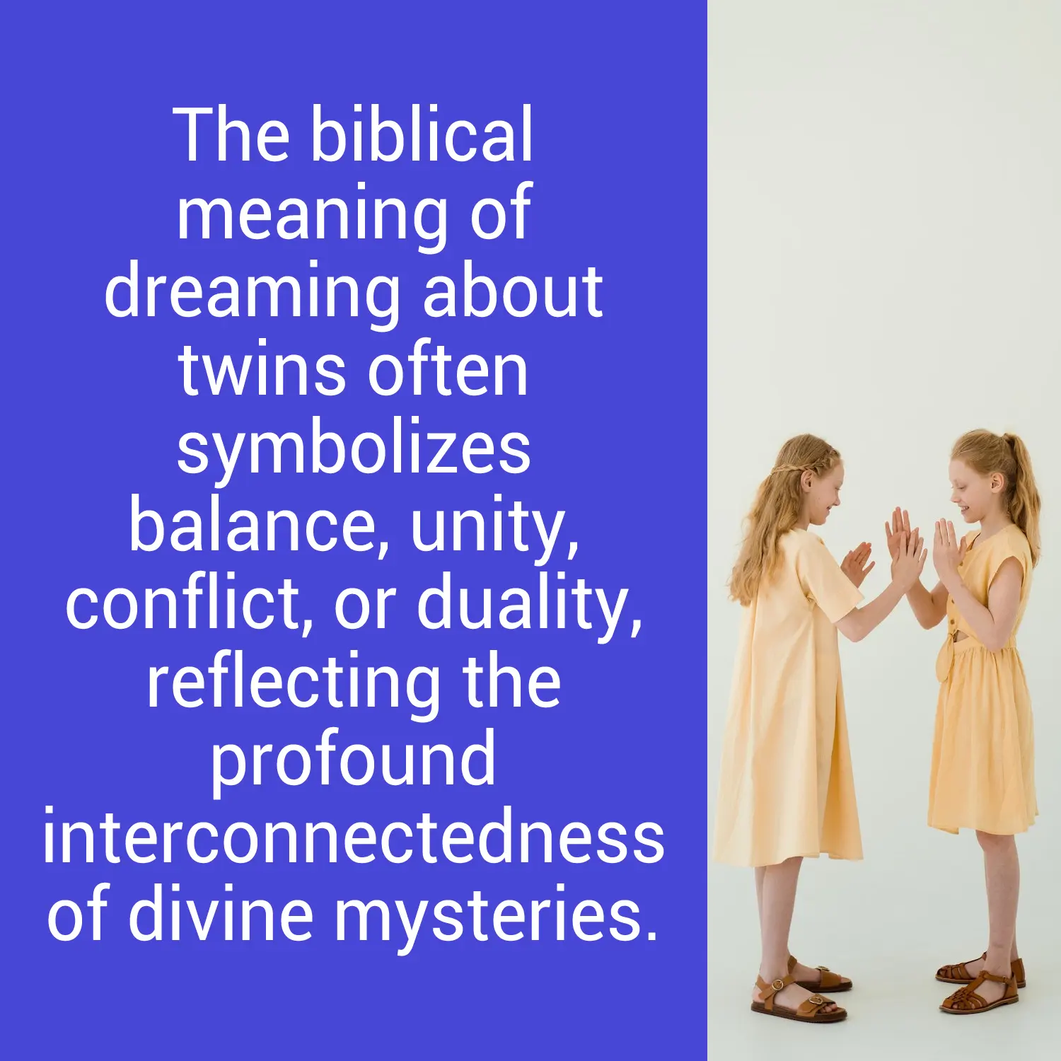 Biblical meaning of dreaming about twins