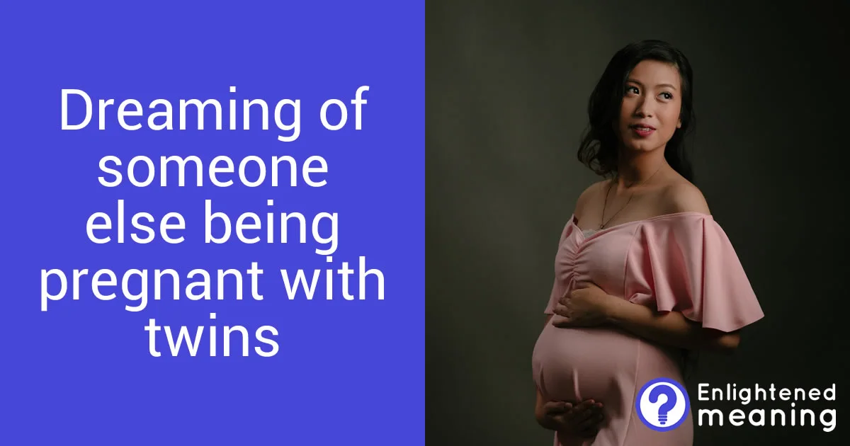 Someone else being pregnant with twins