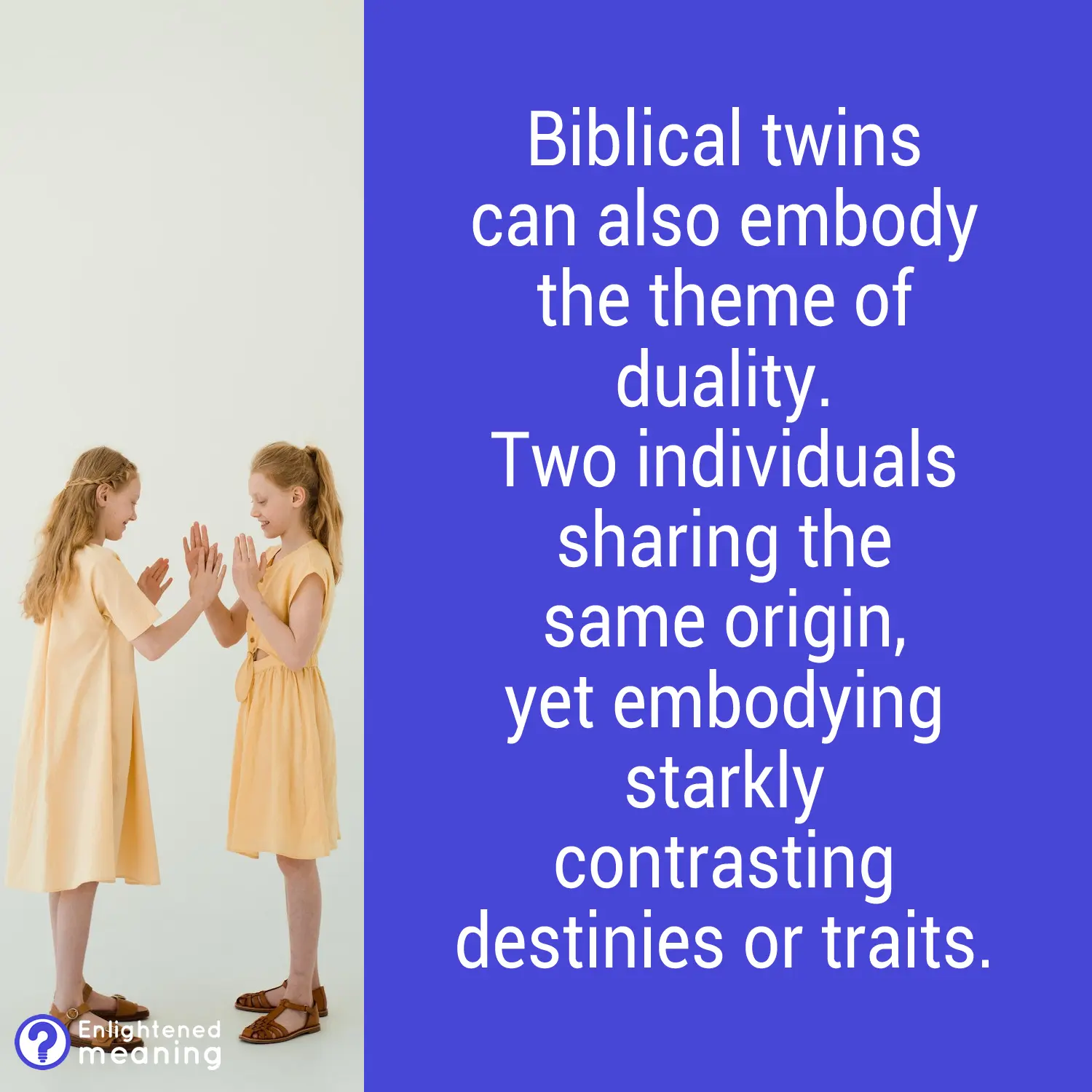 What Do Twins Symbolize in the Bible