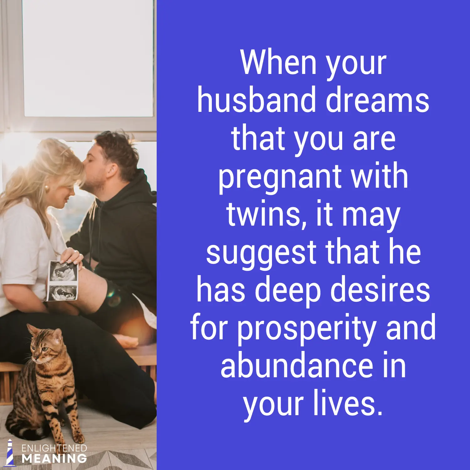 When your husband dreams that you are pregnant with twins