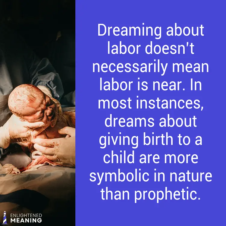 dreaming of a woman giving birth meaning